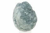 Crystal Filled Celestine (Celestite) Egg Geode - Madagascar #241866-1